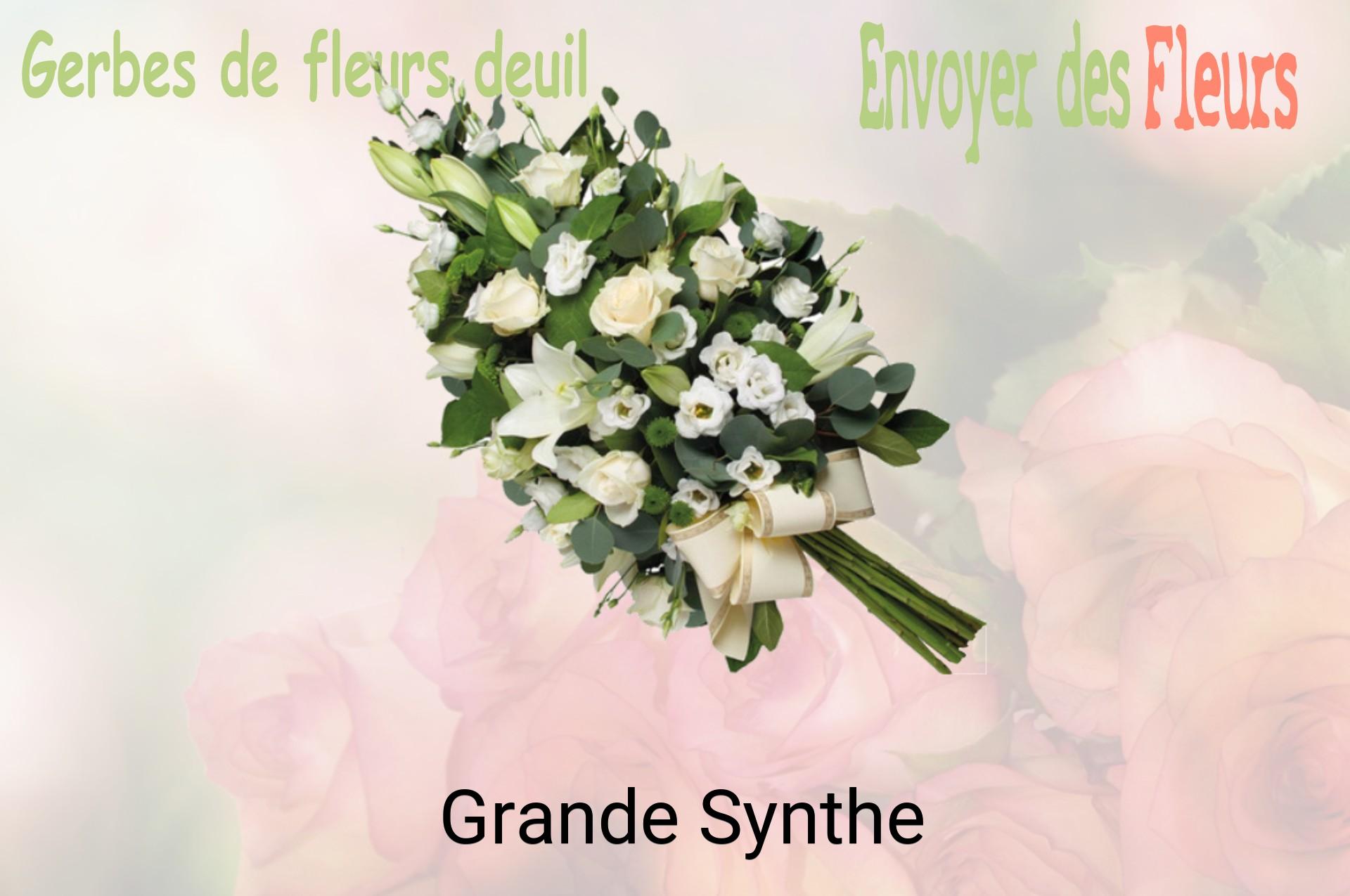 Gerbe de fleurs de deuil livrée à Grande-Synthe